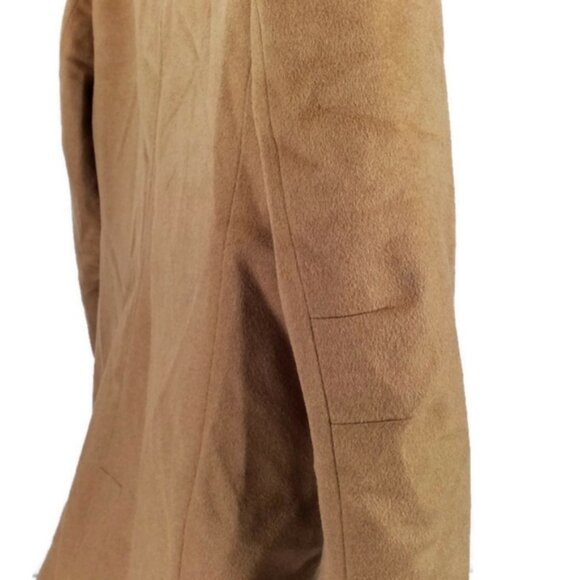 Vince Camuto Melton Camel Wool Blend Button Front Classic Car Coat - Picture 7 of 16